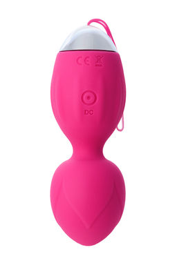 Виброшарики и стимулятор внешних эрогенных зон LEroina Tella, силикон, розовые, 10 см