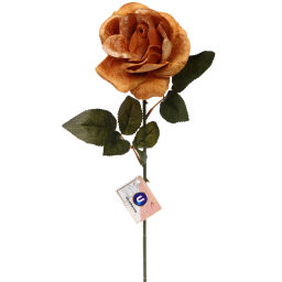 Цена за 2 шт. Искусственные цветы "FLOWERS MAGIC" 53см Роза золотая