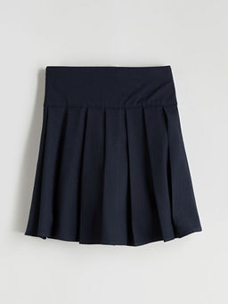 Basic Gabardin Pileli K?z ?ocuk Etek