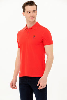 Мужская красная базовая футболка - U.s. polo assn фото 16