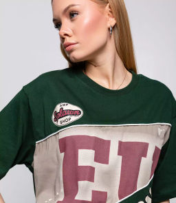 Футболка #КТ12972, тёмно-зелёный - Dommod фото 5