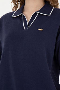 Женский темно-синий свитер - U.s. polo assn фото 7