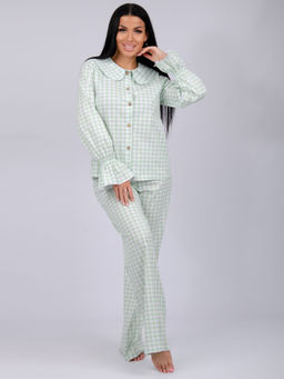 Пижама "Алези 2" зелёная, трикотаж