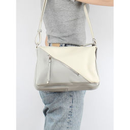 Сумка женская искусственная кожа ADEL-230/5в/ММ, 5отд. плеч/рем. серый св/беж св флотер 259053 - Adelia фото 5