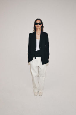 BLAZER SLIM CON LANA ZW COLLECTION LIMITED EDITION / Negro - Zara фото 5