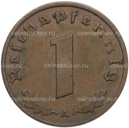 Монета 1 рейхспфенниг 1937 года A Германия