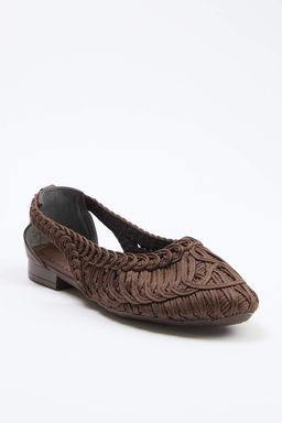 Trendyol Shoes Bej Orgu Desenli Badem Burun Kad?n Babet TAKSS25BE00027 - Trendyolmilla фото 15
