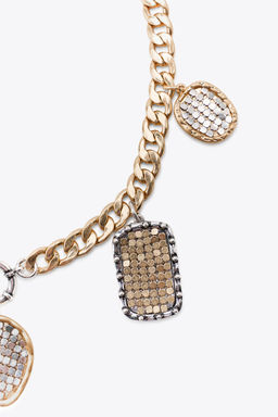 CONTRAST COIN NECKLACE - Zara фото 3