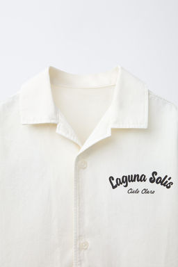 TEXT BOWLING SHIRT - Zara фото 3