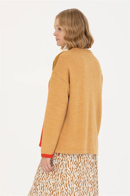 Женский свитер песочного цвета с круглым вырезом Неожиданная скидка в корзине - U.s. polo assn фото 6