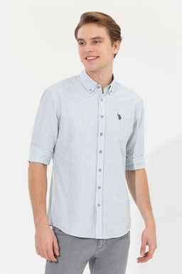U. S. Polo Assn Мужская белая рубашка в клетку - U.s. polo assn фото 10