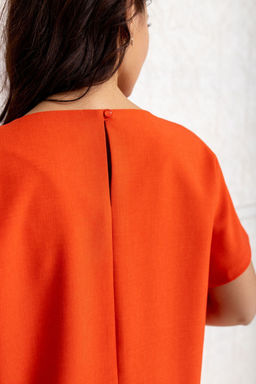 Платье А-350 красный апельсин - Took a look фото 5