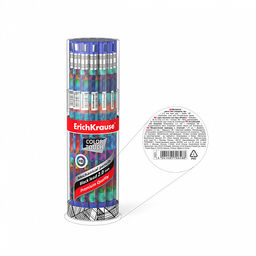 Цена за 24 шт. Карандаш механический ErichKrause ColorTouch® Patchwork 2.0 мм, с точилкой, НВ (в тубусе по 24 шт.)  фото 3