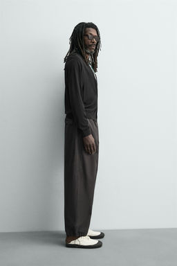 C?RDIGAN 100% SEDA AARON LEVINE X ZARA / Negro  фото 4