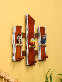 Вешалка «Совята», 23×6×33 см, дерево Албезия
