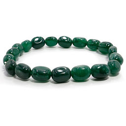 Браслет из камня с огранкой Хризопраз камень удачи и счастья