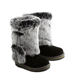 Унты Детские, заяц, войлочная подошва