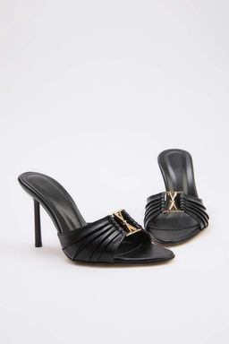 Siyah 9 cm Premium Kad?n Klasik Topuklu Ayakkab? TAKSS26TO00037