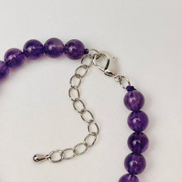 Браслет из камня Аметист 17 см +