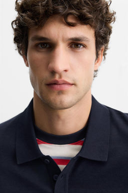 KNIT COTTON - SILK POLO SHIRT - Zara фото 6