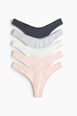 Pack de 5 bragas thong de algod?n - H&m фото 3