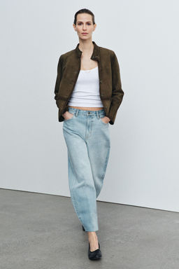JEANS ZW COLLECTION BARREL TIRO ALTO / Azul claro