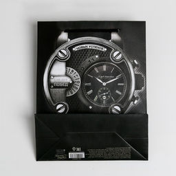 Пакет ламинированный вертикальный Мужская элегантность, M 25.5 х 30 х 9 см - Дарите счастье фото 4