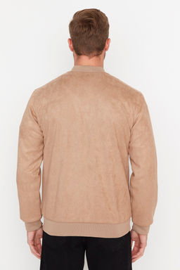 TRENDYOL MAN Camel Regular Fit Fermuarl? Suet Mont TMNAW22MO0123 - Trendyolmilla фото 6
