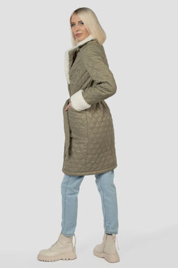 Пальто плащевка+ Утеплитель: Синтепон 150 г/м демисезонное - El podio фото 7