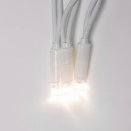 ULD-B3010-200/SWK WARM WHITE IP67 Бахрома светодиодная со статическим свечением, 3м. Соединяемая. 200 светодиодов. Теплый белый свет. Провод белый. TM Uniel. - Volpe фото 4