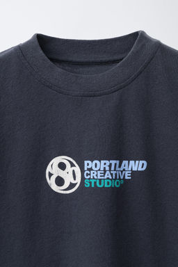 T-SHIRT WITH RAISED SLOGAN - Zara фото 3