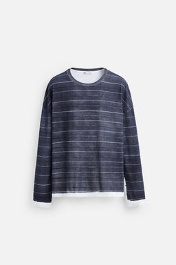 STRIPE PRINT T-SHIRT - Zara фото 6