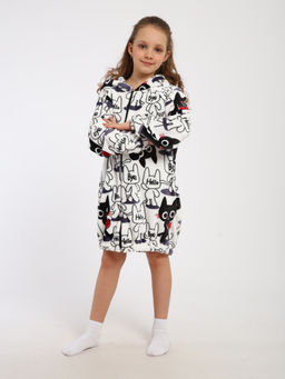 Халат "Мурлыка" белый