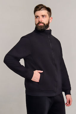 Арт. 65301 Толстовка мужская 50-58 (5 шт) Цвет:черный