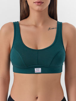 Бюстье женское зеленое без косточек