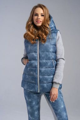 Жилет М-411 джинс - А+б коллекция фото 11