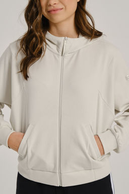 Толстовка на молнии Серо-бежевый COMMUTE Knit Track Top - Anta фото 2