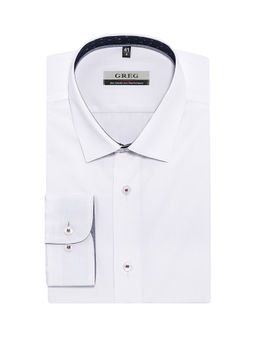 Сорочка мужская длинный рукав GREG 100/239/WH/ZV/15/p