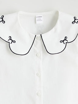 Bebe Yaka K?z ?ocuk Poplin G?mlek