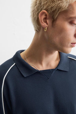 CONTRAST PIQUE POLO SHIRT - Zara фото 5