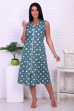 Халат женский Натали 6751 из хлопка с карманами фото 2