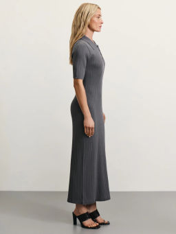 Вязаное платье поло из вискозы / Zarina  фото 4