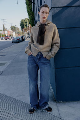 HOODIE CARDIGAN WITH BOW - Zara фото 8
