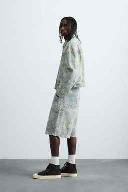 FLORAL PRINT DENIM JACKET - Zara фото 12