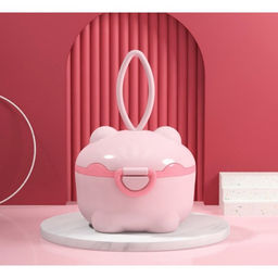 Контейнер для детского питания Мишка 1, 150 мл, розовый