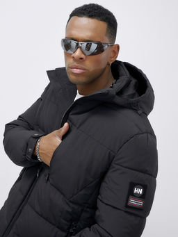 Куртка спортивная мужская зимняя большого размера черного цвета 617Ch - Wonderrman фото 10