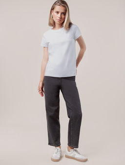 VILATTE / Футболка из премиального хлопка с эластаном  фото 3