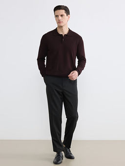 Polo Yaka Triko Erkek Kazak