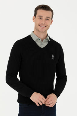 Мужской черный базовый свитер Неожиданная скидка в корзине - U.s. polo assn фото 8