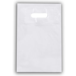 Цена за 50 шт. Пакет полиэтиленовый с вырубной ручкой, белый, 20 х 30 См, 50 мкм.